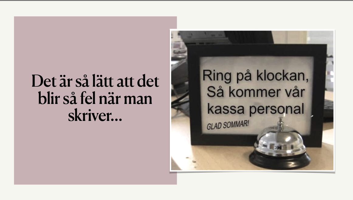 Takt & ton – viktigt för bra content.