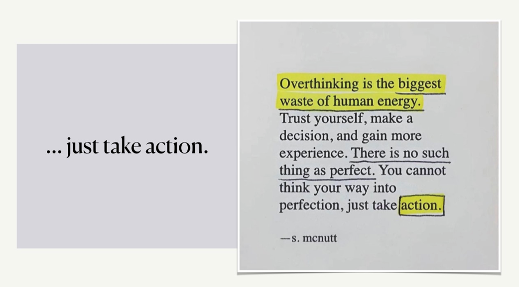 Övertänk inte innehållet.